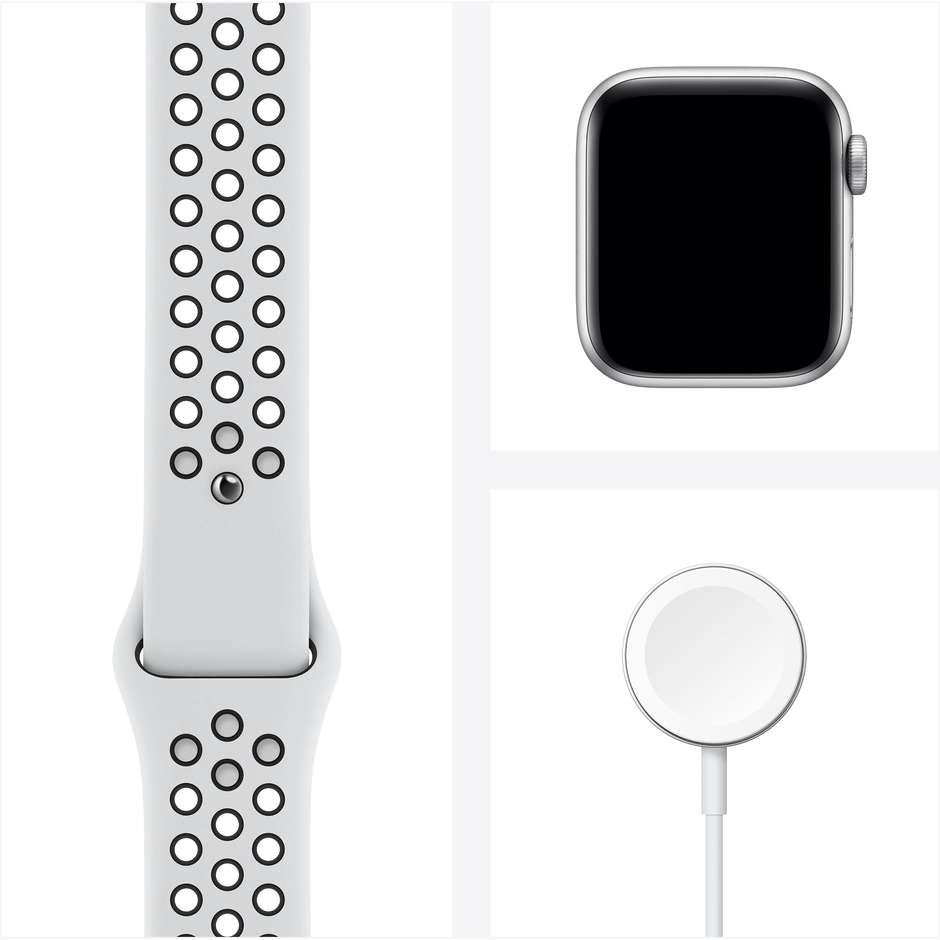 Apple MYYW2TY/A Watch SE Smartwatch Nike 40 mm GPS 4G Wi-Fi colore argento cinturino platino e nero