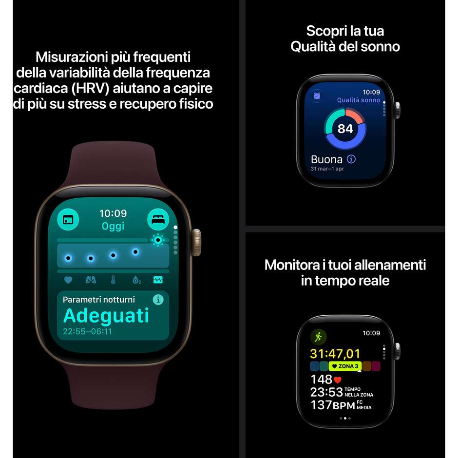 apple watch 12 gps 42mm black + black band - s/m