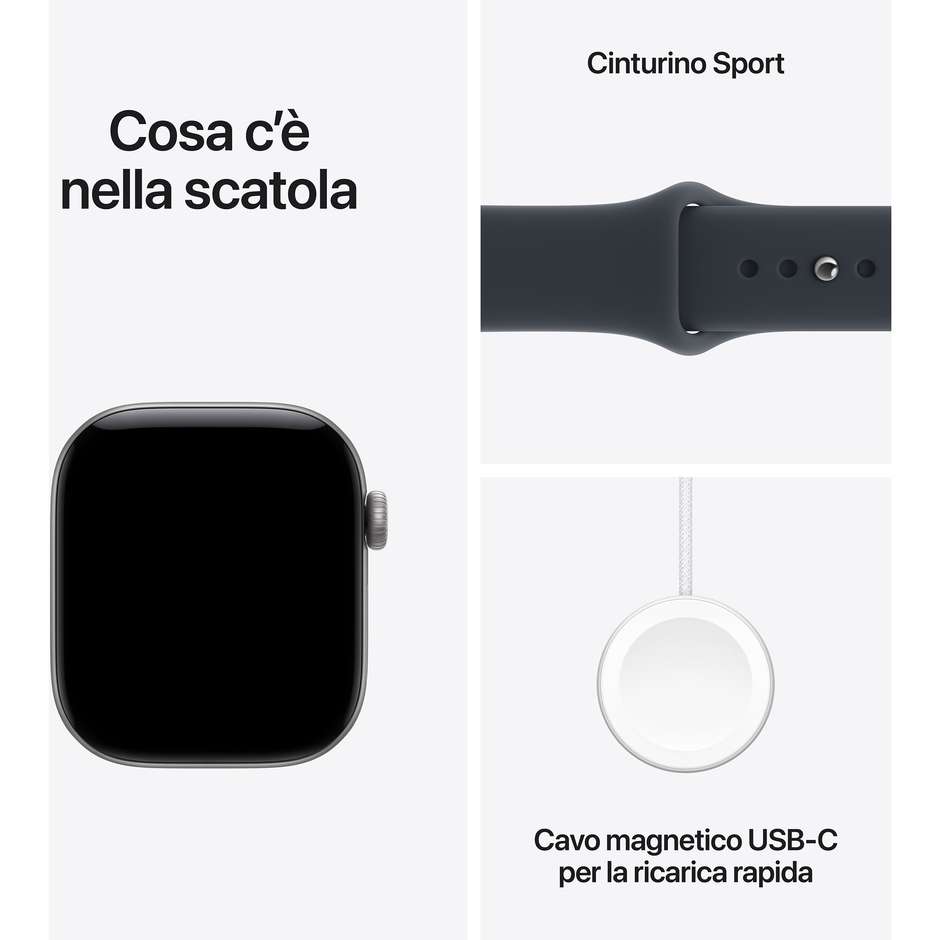 apple watch 12 gps 42mm space grey + navy blue ba