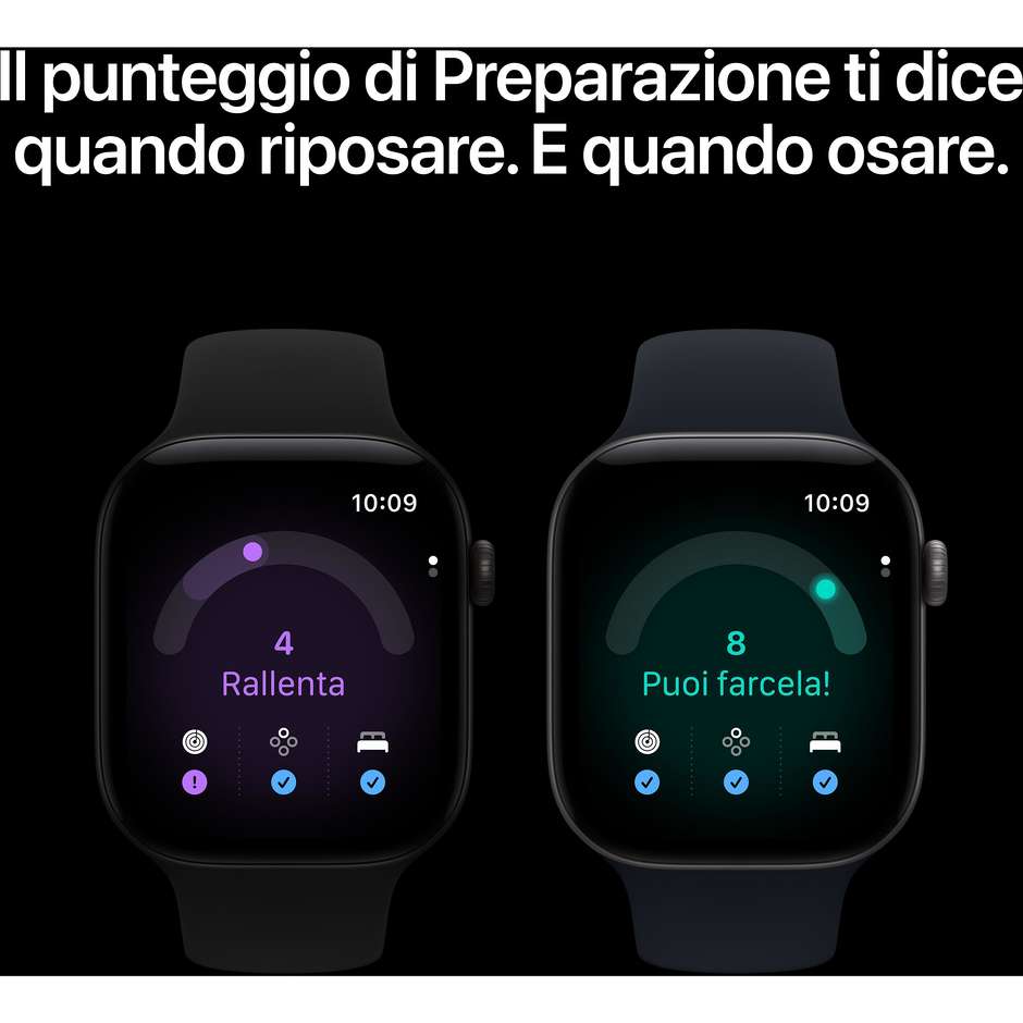 apple watch 12 gps 46mm black + black band - s/m