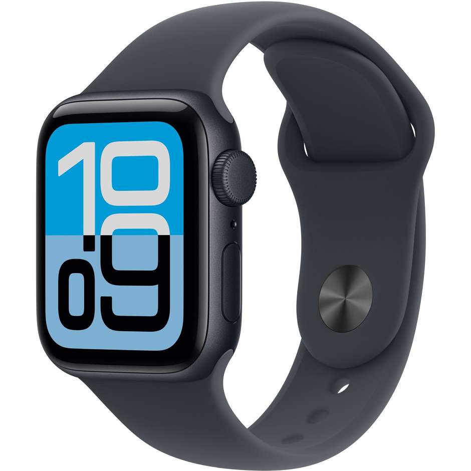 Apple Watch SE (2ª Gen) GPS 40mm Cassa Alluminio Mezzanotte con Cinturino Sport Mezzanotte - S/M