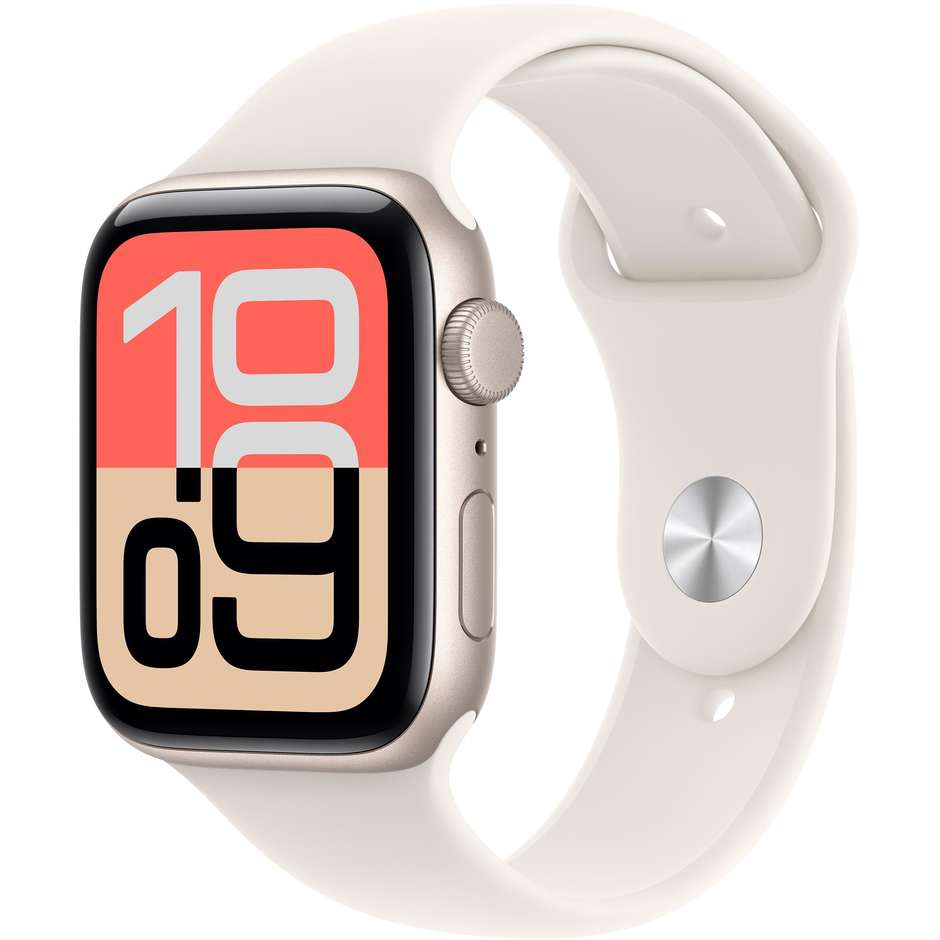 Apple Watch SE (2ª Gen) GPS 44mm Cassa Alluminio Galassia con Cinturino Sport Galassia - M/L