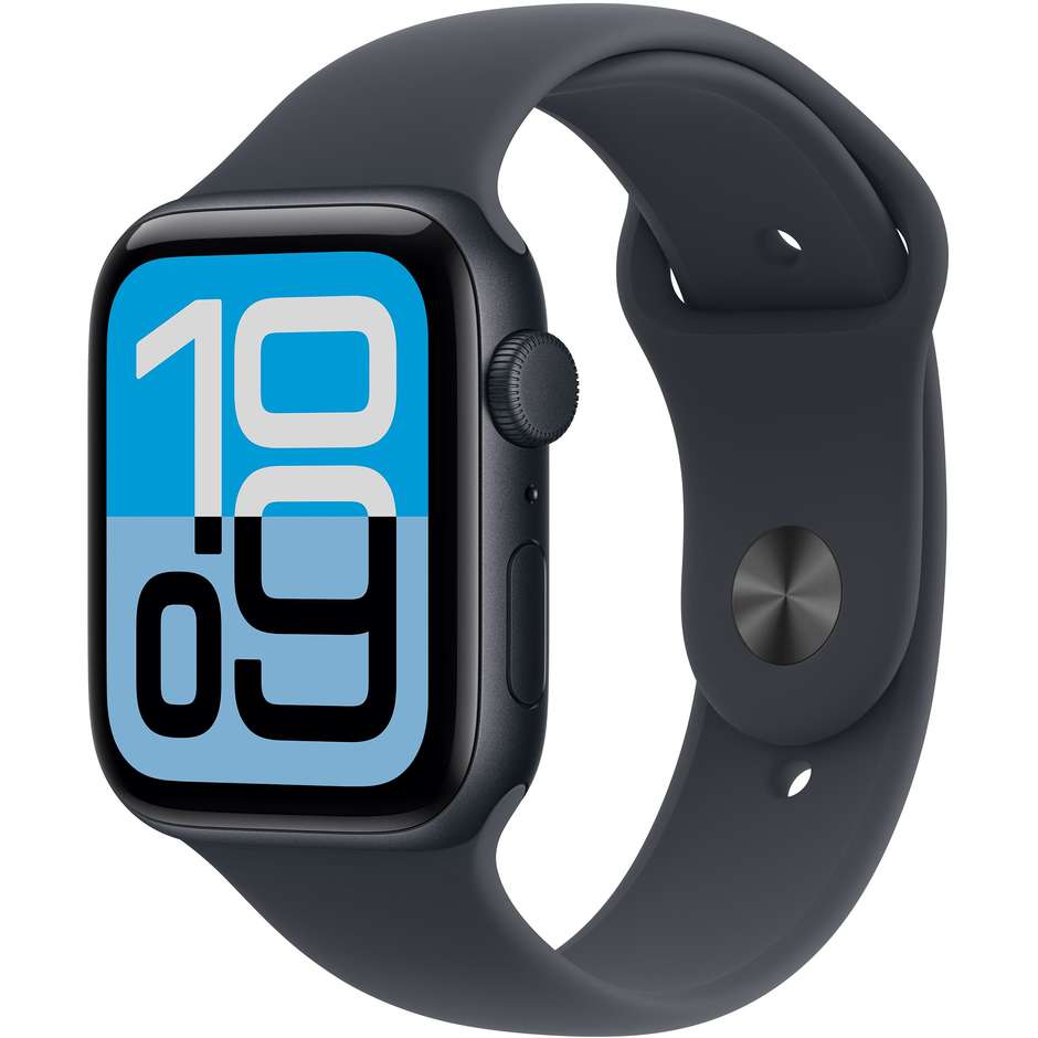 Apple Watch SE (2ª Gen) GPS 44mm Cassa Alluminio Mezzanotte con Cinturino Sport Mezzanotte - M/L