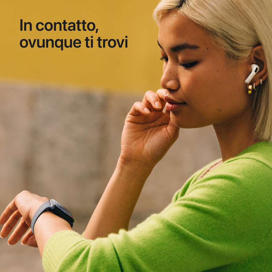 Apple Watch SE 3 GPS Cassa 40 mm in alluminio mezzanotte con Cinturino Sport mezzanotte - S/M
