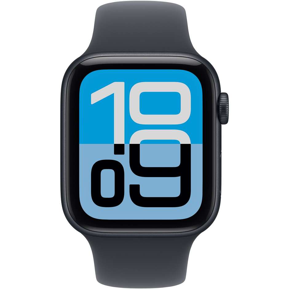 Apple Watch SE (3nd generation) GPS 44mm Cassa Alluminio Mezzanotte con Sport Band Mezzanotte - S/M