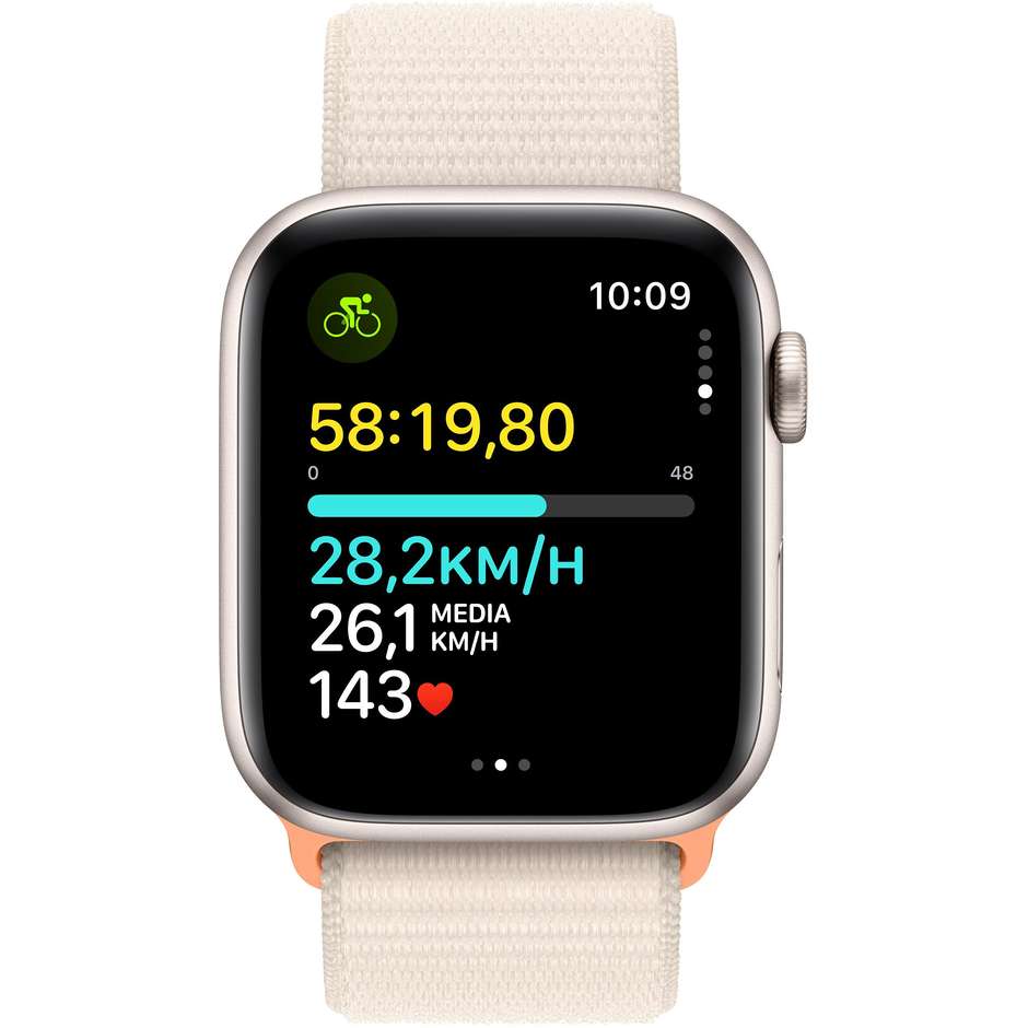 Apple Watch SE 44mm GPS Wi-Fi Colore Alluminio Galassia con Cinturino Sport Loop Galassia