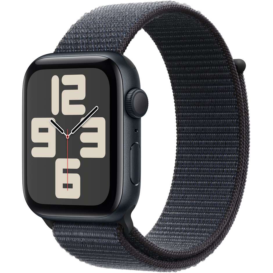 Apple Watch SE GPS 44mm Cassa in Alluminio Colore Mezzanotte con cinturino Inchiostro Sport Loop