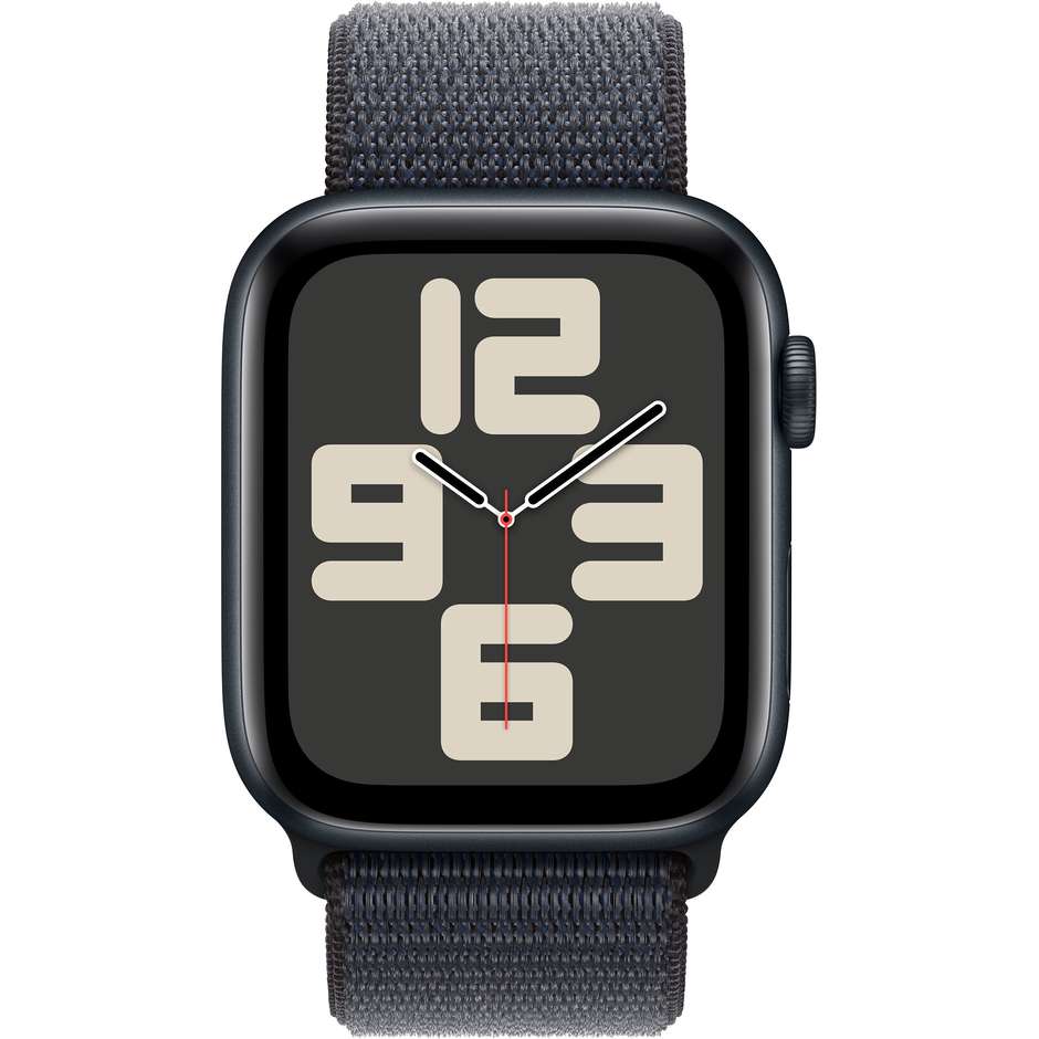 Apple Watch SE GPS 44mm Cassa in Alluminio Colore Mezzanotte con cinturino Inchiostro Sport Loop