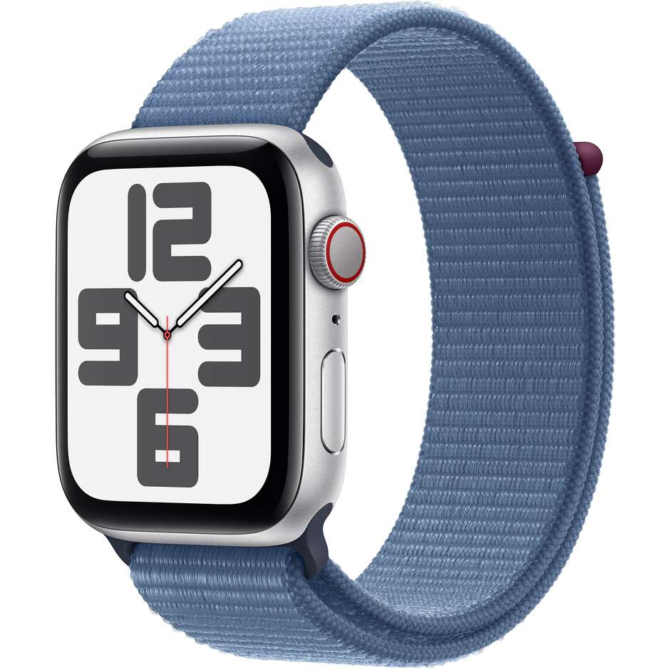 Apple Watch SE GPS + Cellular Cassa 44mm in Alluminio con Cinturino Sport Loop Blu Inverno