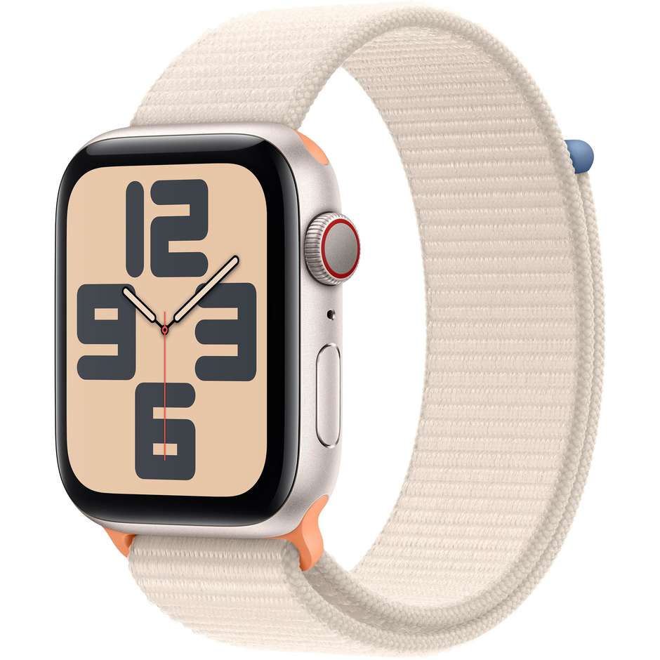 Apple Watch SE GPS + Cellular Cassa 44mm in Alluminio Galassia con Cinturino Sport Loop Galassia