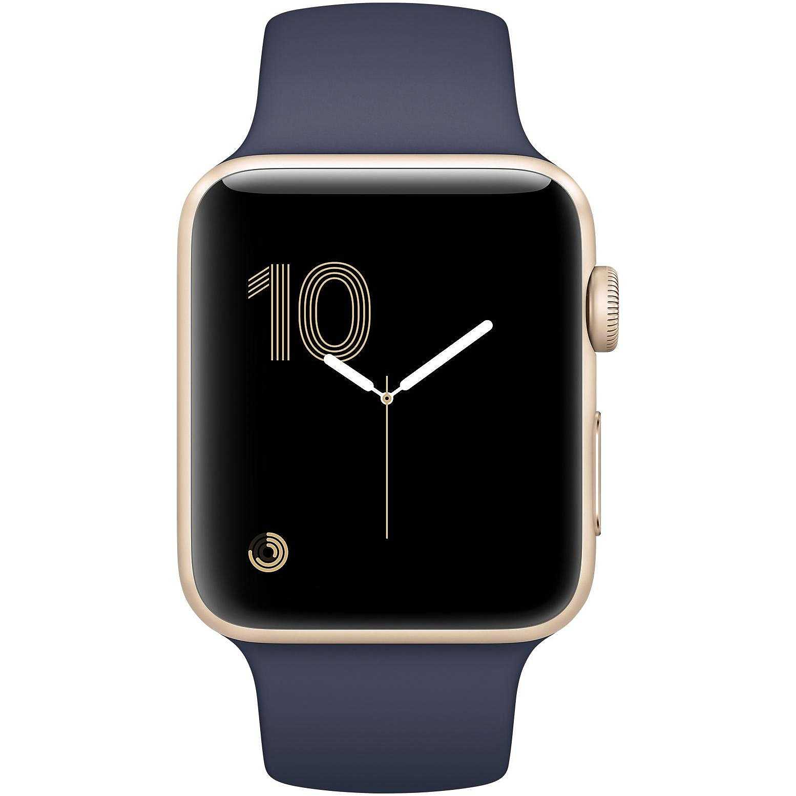 apple-watch-serie-2-mq152ql-a-smartwatch-42-mm-fascia-sportiva-blu-mezzanotte-color-oro
