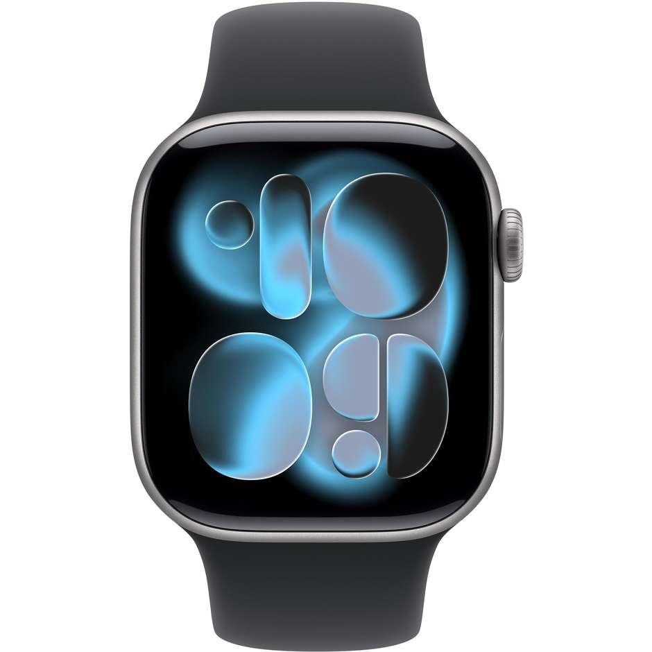 Apple Watch Series 11 GPS 42mm Cassa Alluminio Grigio Siderale con Sport Band Nero - S/M