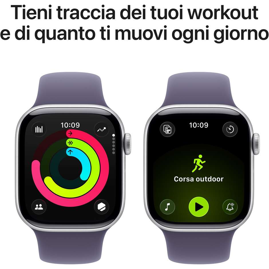 apple watch series 11 gps 42mm silver aluminium c