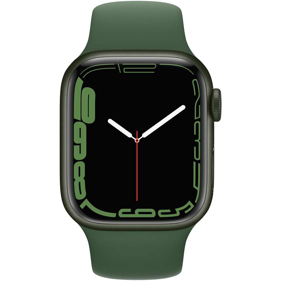 Apple Watch Series 7 GPS 41mm Cassa Alluminio Verde con Cinturino Sport Verde