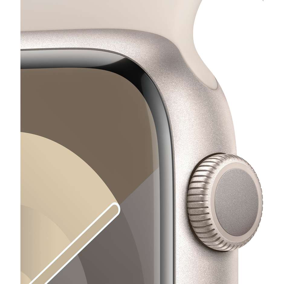 Apple Watch Series 9 GPS Cassa 45mm in Alluminio Galassia con Cinturino Sport Galassia - S/M