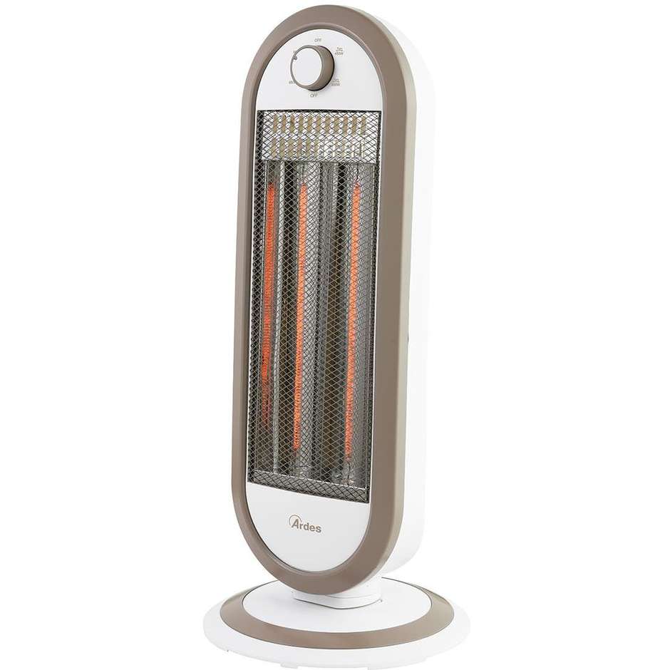 ARDES 4B01B Stufa Elettrica ad Infrarossi al Carbonio Potenza 900 W Oscillante con Dispositivo di Sicurezza Antiribaltamento