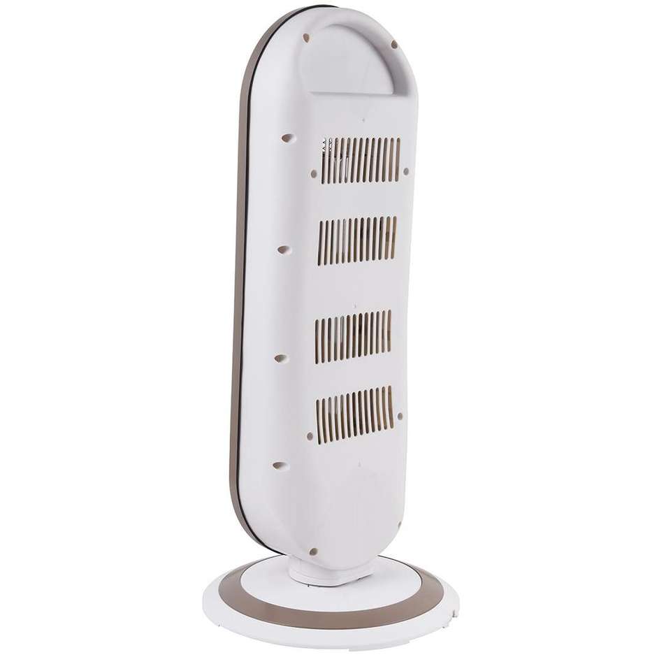 Ardes 4B01B Tizzo Stufa Elettrica al Carbonio 900 W, 2 Livelli, Oscillante, Bianco/Beige