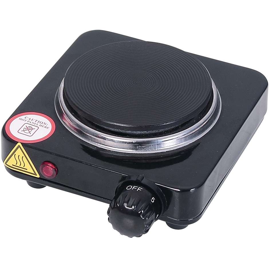 Ardes AR1F18 piastra elettrica 1 fuoco 500W ghisa Nero/Acciaio inox