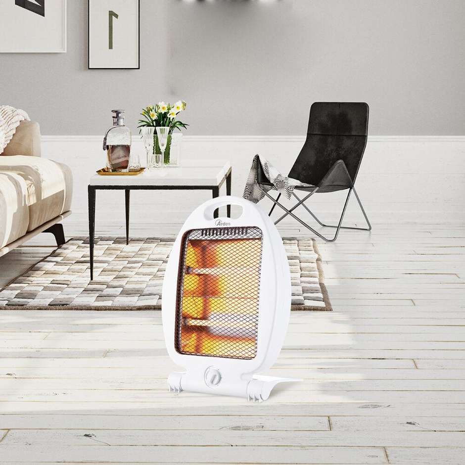 ARDES AR435C Stufa Elettrica Radiante da Pavimento Potenza 800 W Oscillante con Dispositivo di Sicurezza Antiribaltamento