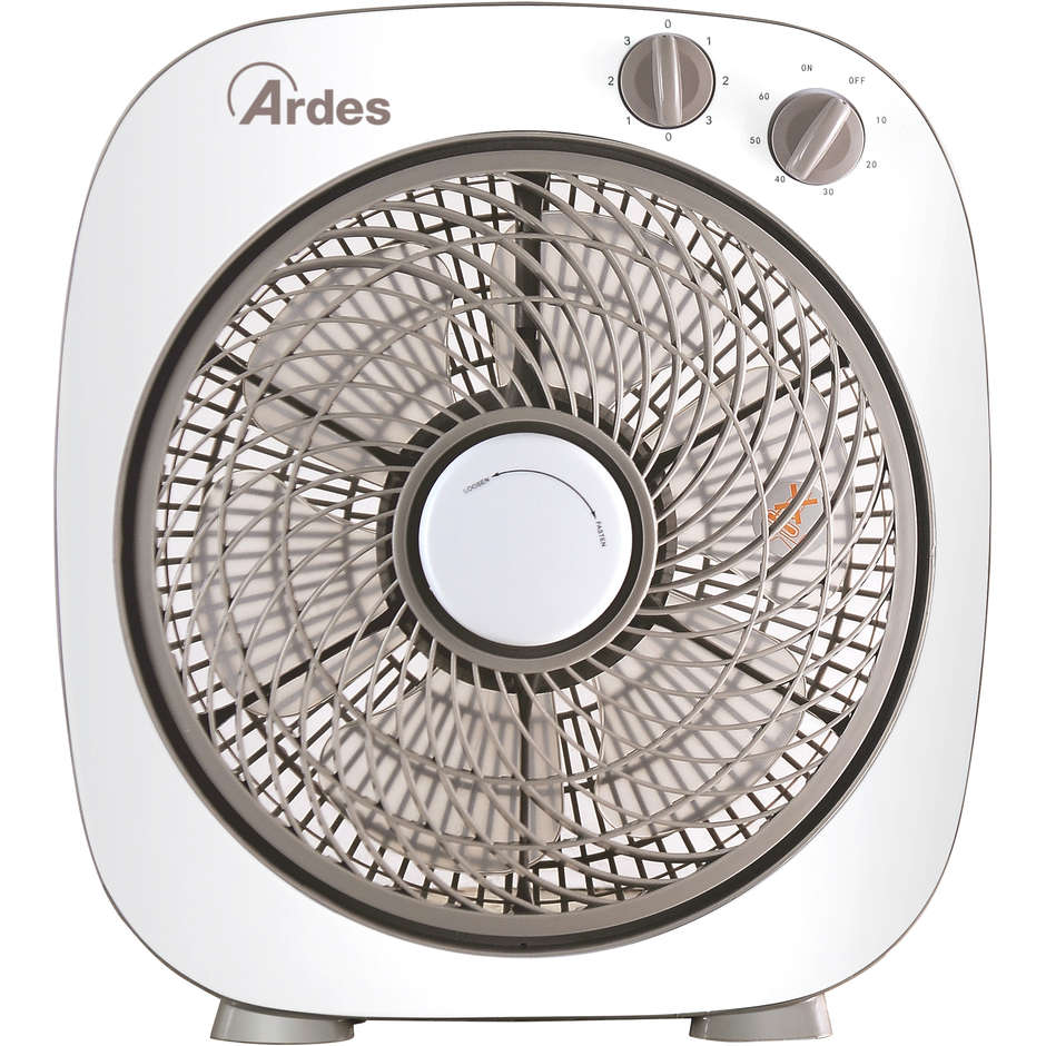 Ardes AR5B24 Floor 26 Ventilatore box potenza 50 Watt 6 pale timer 60 minuti colore bianco
