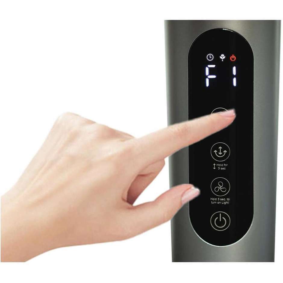 Ardes AR5CIR02 Ventilatore 12 Velocità con Telecomando Colore Grigio