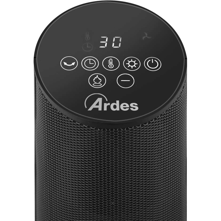Ardes Atmo AR4P22FP termoventilatore ceramico con effetto camino, 2000 W