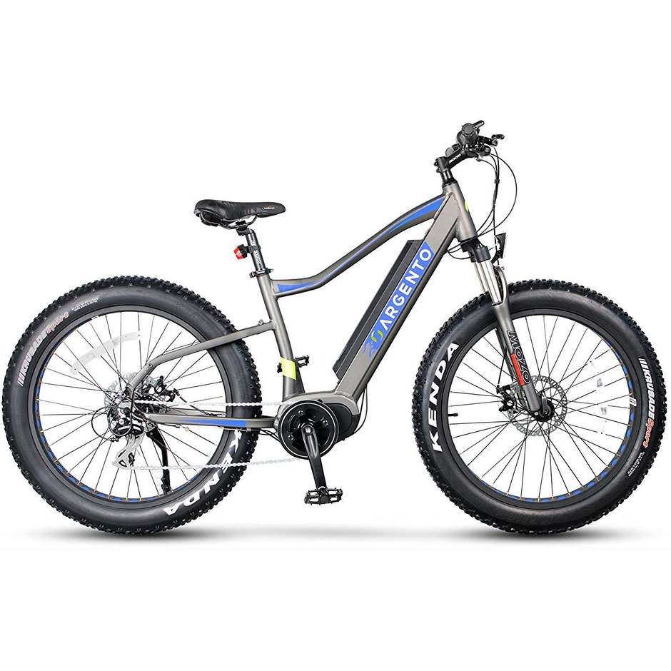 Argento Bike Elephant Pro E-Bike Fat bike velocità max 25 km/h autonomia max 80 km colore grigio
