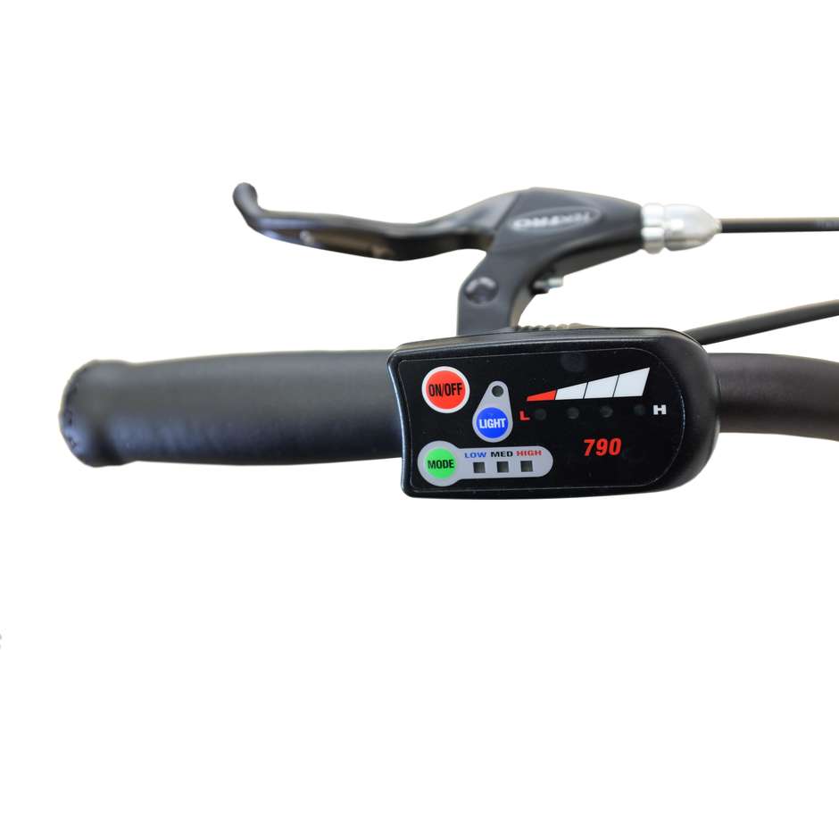 Argento Bike Piuma E-Bike Foldable bike pieghevole velocità max 25 km/h autonomia max 80 km colore nero e rosso