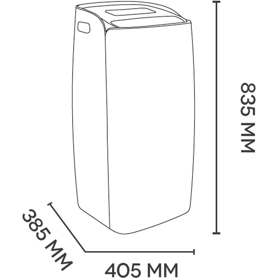 Argo Milo Plus condizionatore portatile 13000 Btu 3 velocità classe A/A++