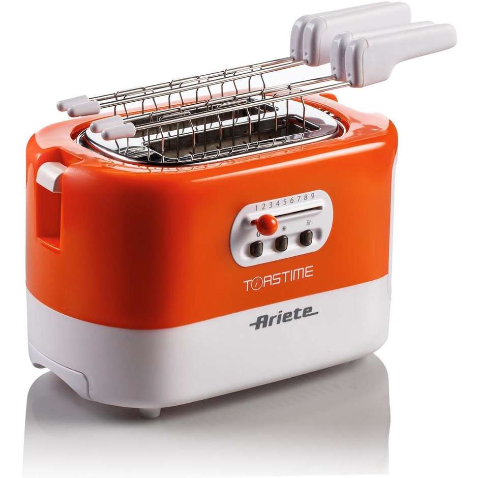 Ariete 0159 Toastime Tostapane Elettrico 2 Fette 700 W 9 Livelli di Doratura Bianco