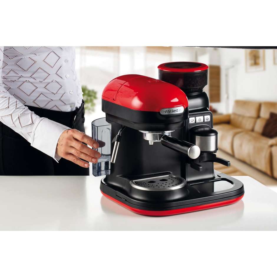 Ariete 1318 Macchina da Caffè Espresso a Pompa 1400 W 15 Bar Rosso