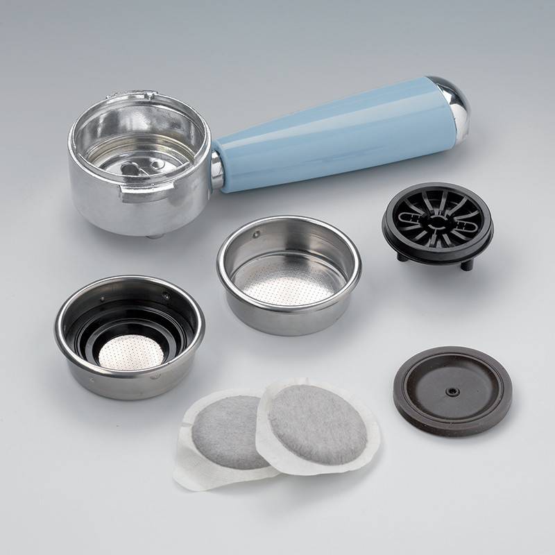 Ariete 1389 Espresso Vintage Celeste macchina da caffè vintage 900 watt colore bianco e celeste