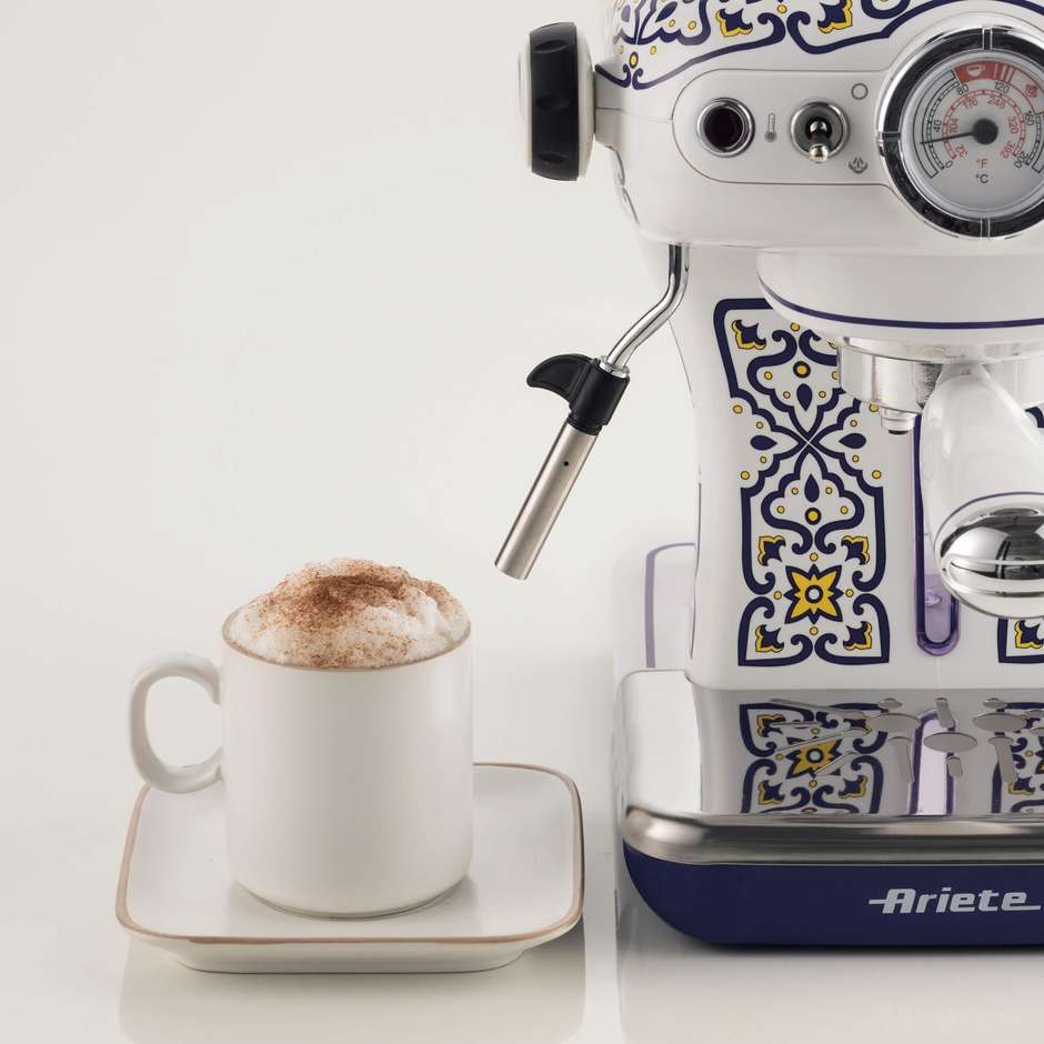Ariete 1389 Macchina da caffè Capri Potenza 850 W Capacità serbatoio 0,9 Lt Colore Blu, Multicolore