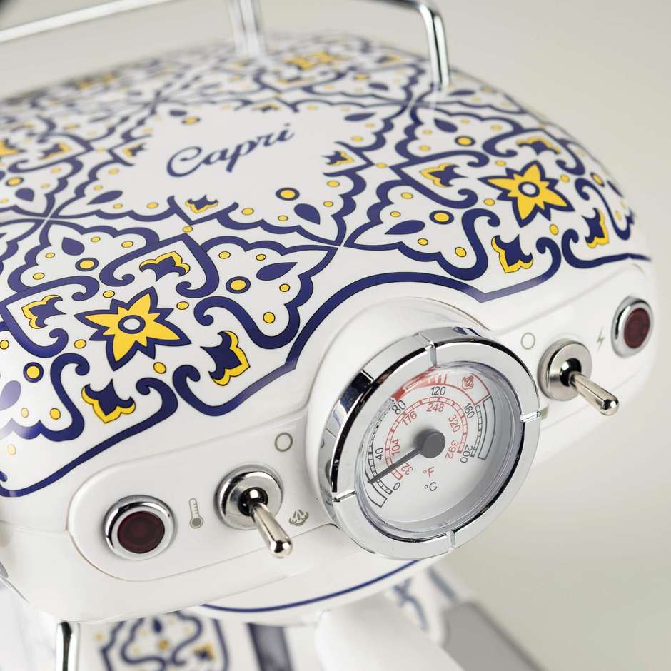 Ariete 1389 Macchina da caffè Capri Potenza 850 W Capacità serbatoio 0,9 Lt Colore Blu, Multicolore