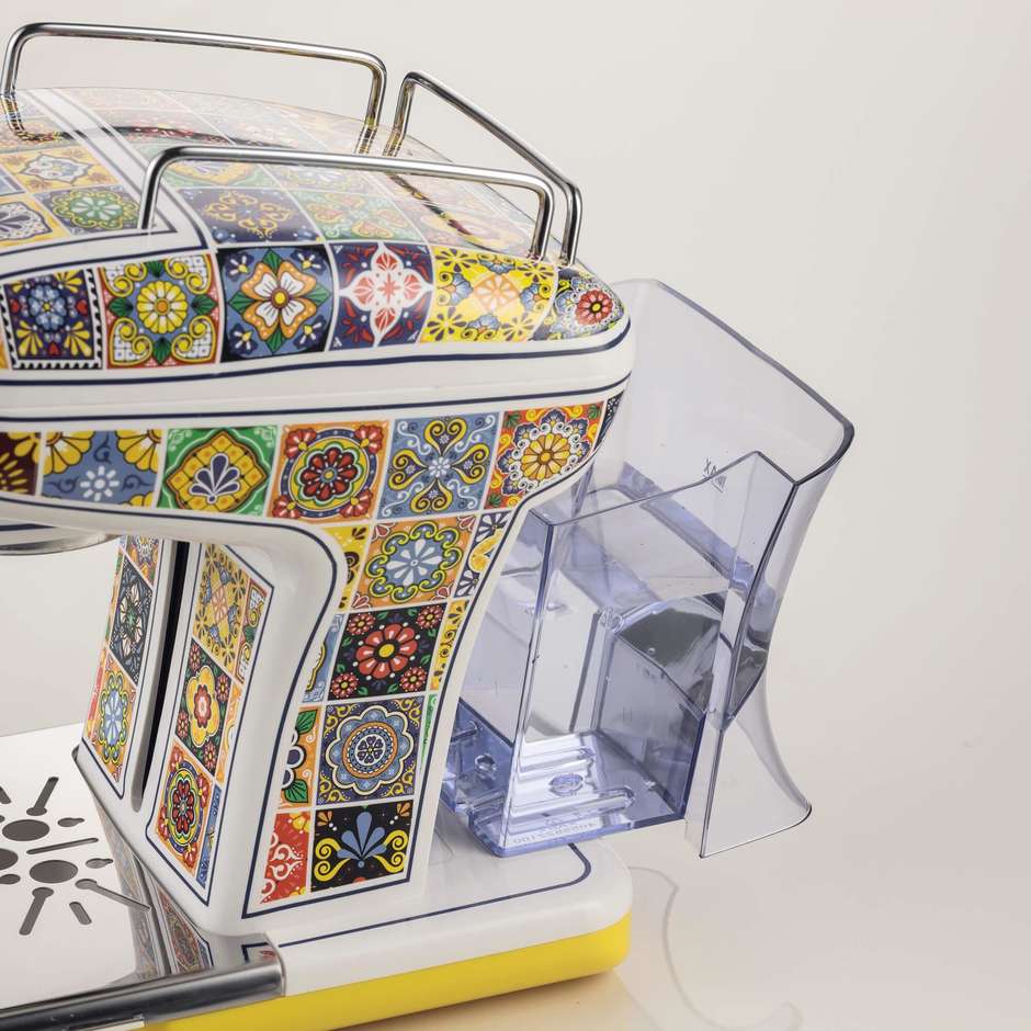 Ariete 1389 Macchina da caffè Positano Potenza 850 W Cappuccinatore Colore Multicolore, Giallo