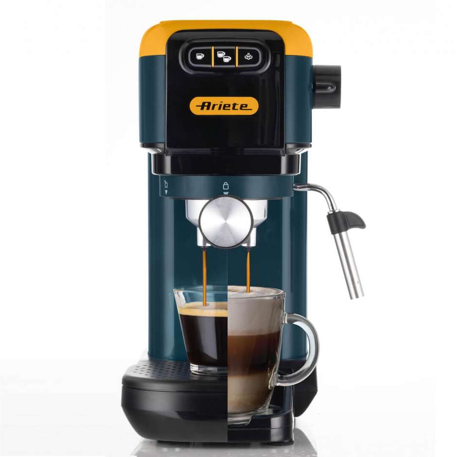 Ariete 1399-16 Macchina da Caffè Espresso a Pompa 1400 W 15 Bar Giallo