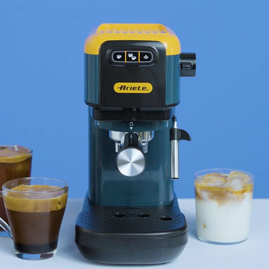 Ariete 1399-16 Macchina da Caffè Espresso a Pompa 1400 W 15 Bar Giallo