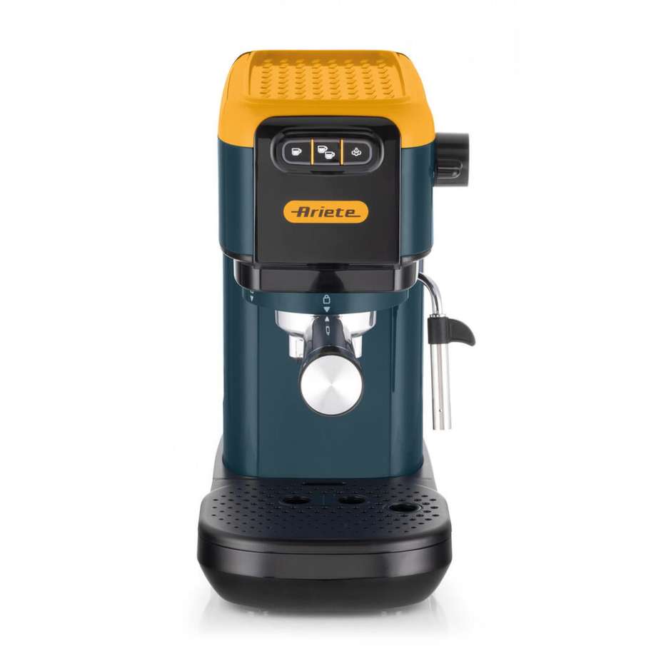 Ariete 1399-16 Macchina da Caffè Espresso Combinata per Caffè Macinato e Cialde, 1300 W, 15 bar, 1,1 L, Giallo