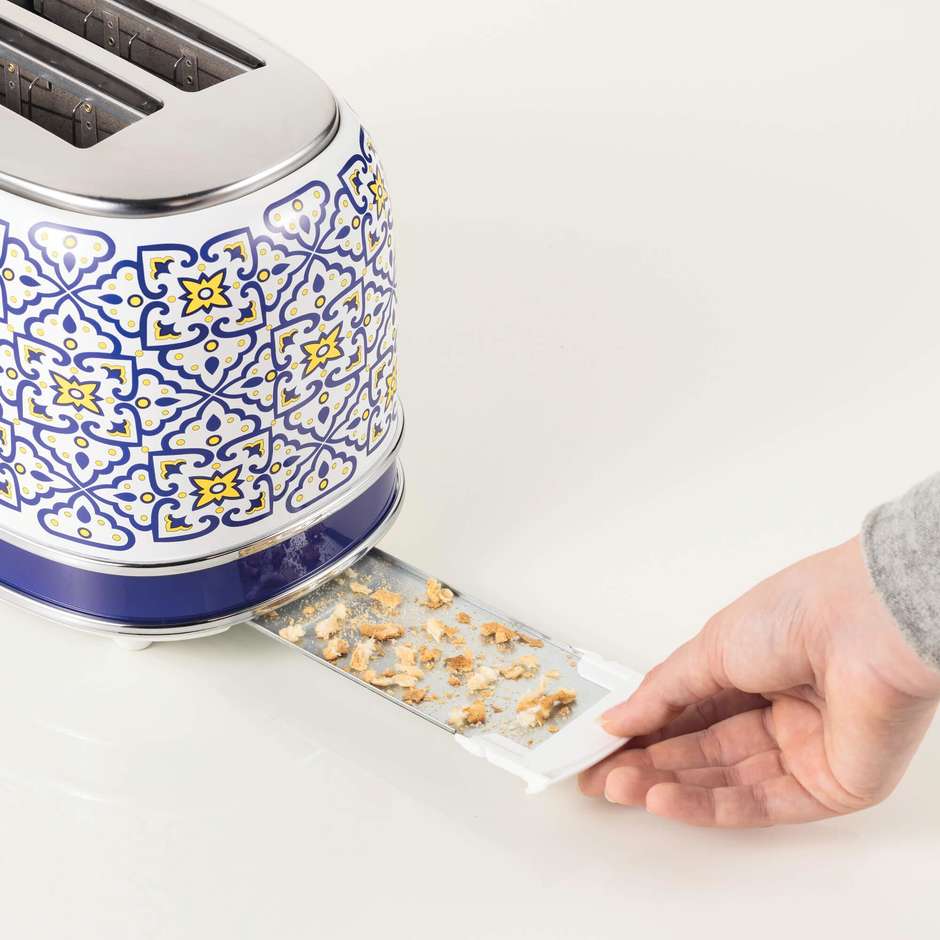 Ariete 155 Capri tostapane 2 fette 810 W bianco e azzurro