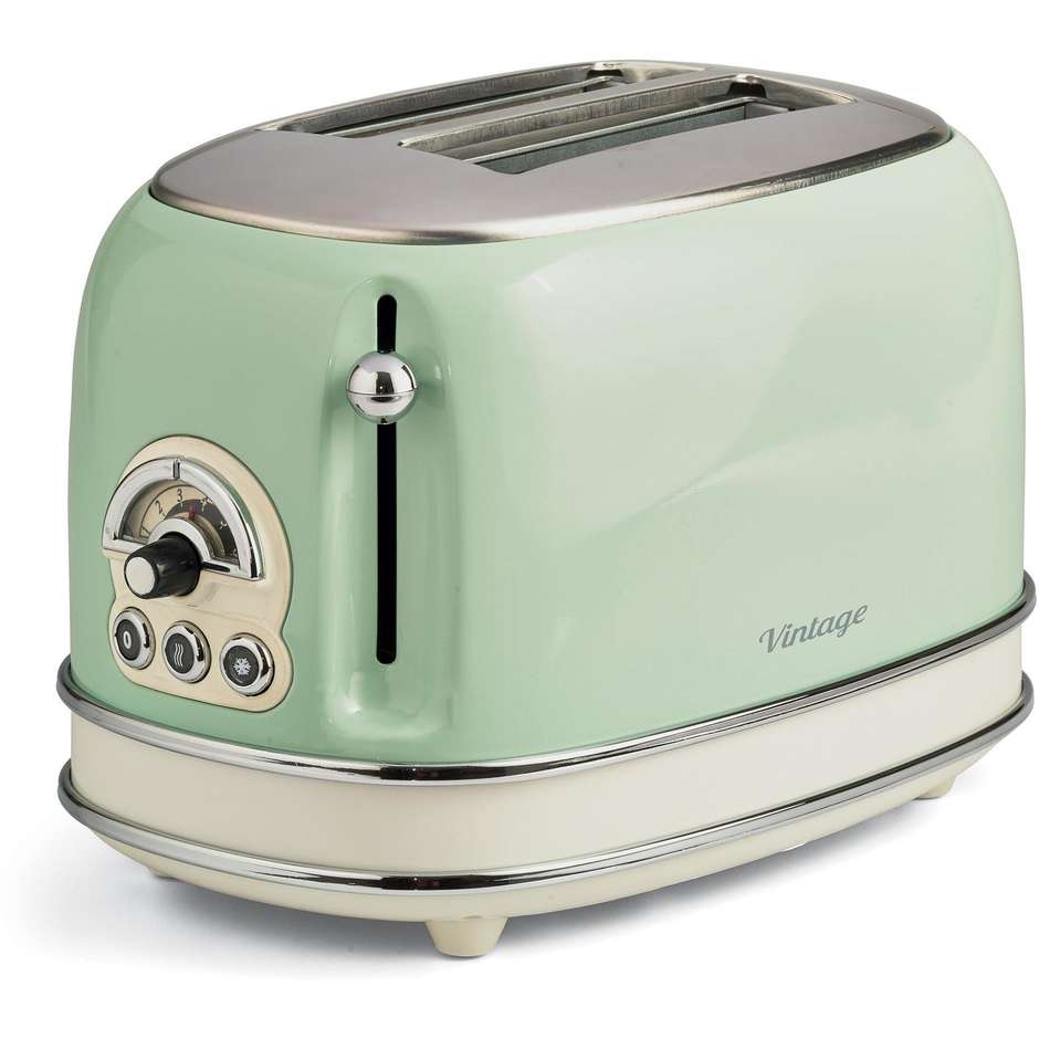 Ariete 155 Tostapane Vintage 2 Fette con Pinze 810 W Verde