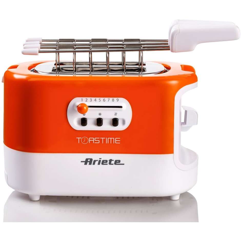 Ariete 159 Toastime tostapane 2 fette 700 W bianco e arancione