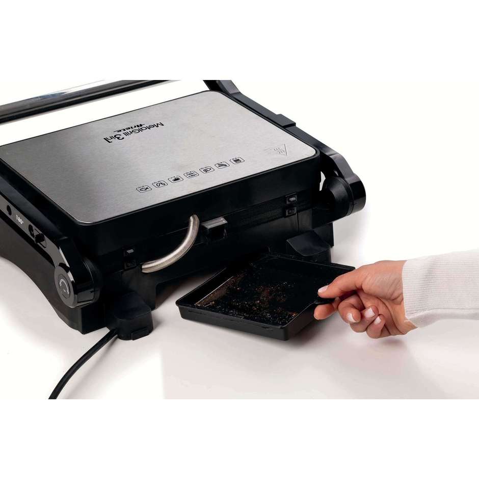 Ariete 1934 Bistecchiera Elettrica con Piastre Antiaderenti Nero