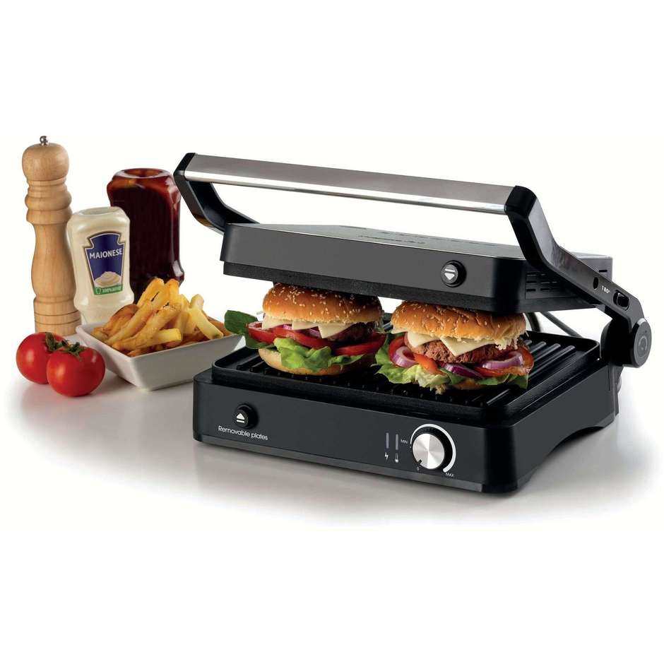 Ariete 1934 MetalGrill 3in1 Griglia elettrica 2.000 W, piastre rimovibili