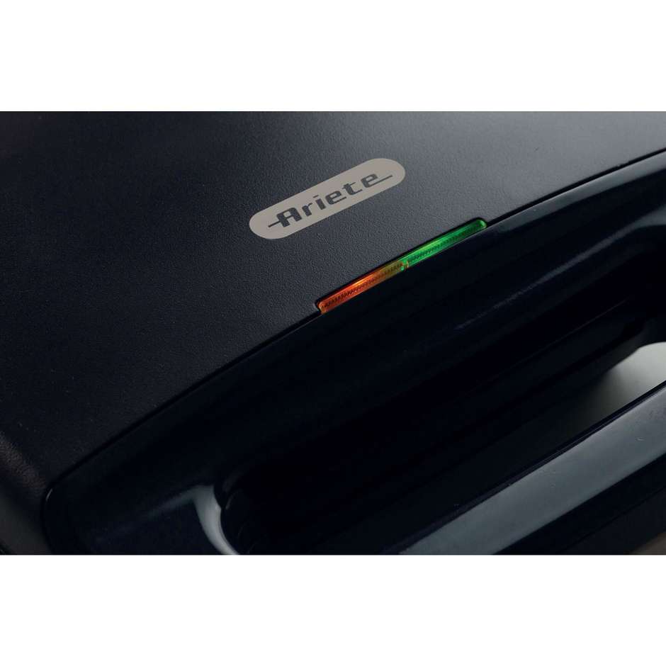 Ariete 1971 Piastra Elettrica Sandwici e Grill 750 W Rivestimento Antiaderente Nero