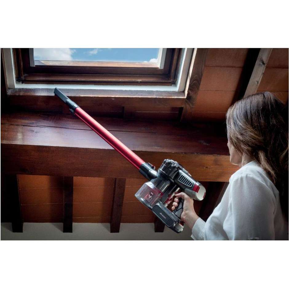 Ariete 2757 22V Lithium scopa elettrica senza fili 2 in 1 rossa e grigia