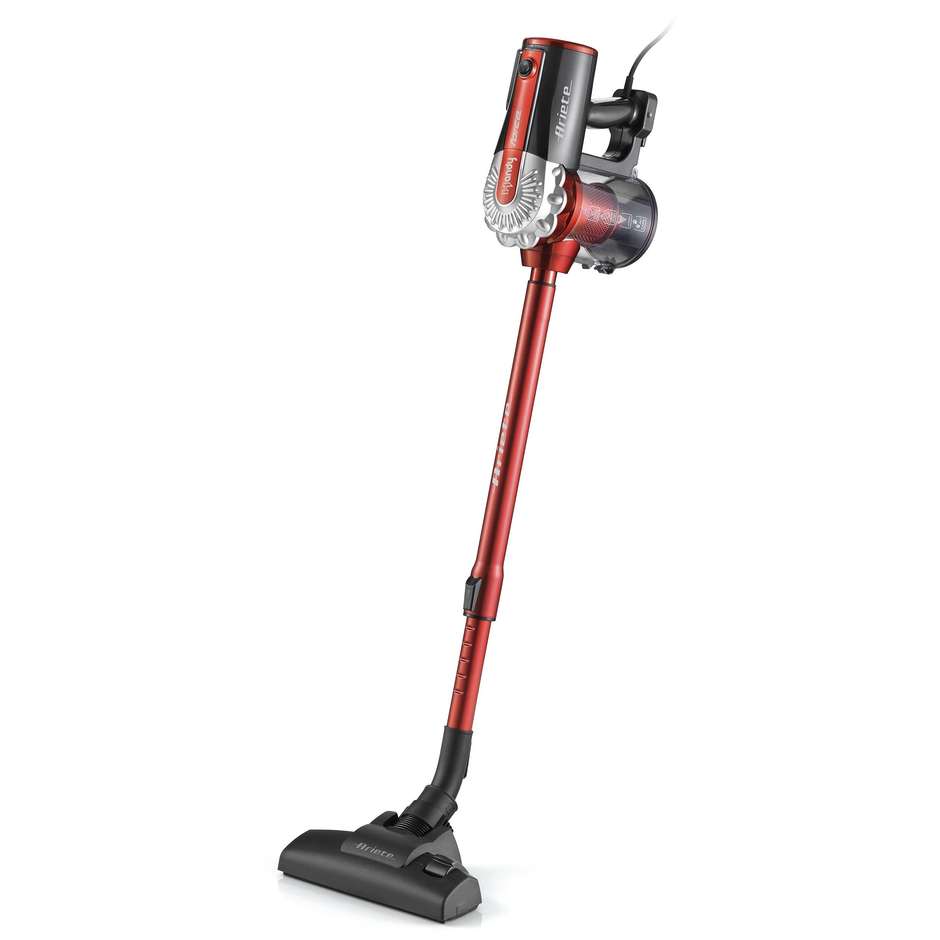 Ariete 2761 Handy Force Scopa Elettrica con Filtro HEPA 600W 0,5L Nero Rosso
