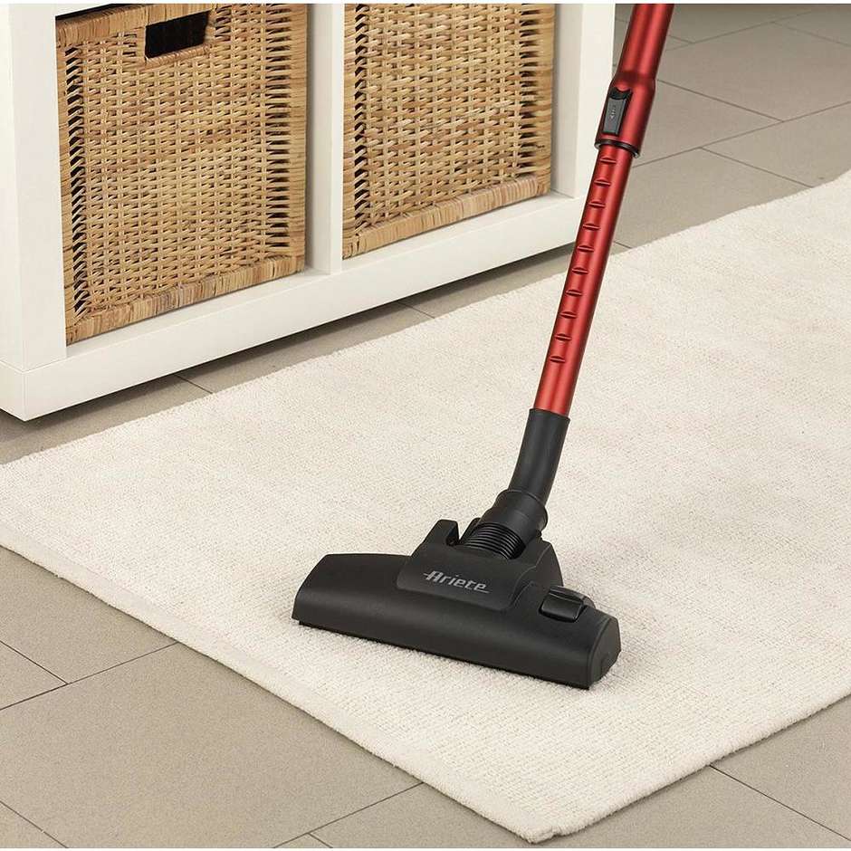 Ariete 2761 Handy Force Scopa Elettrica con Filtro HEPA 600W 0,5L Nero Rosso
