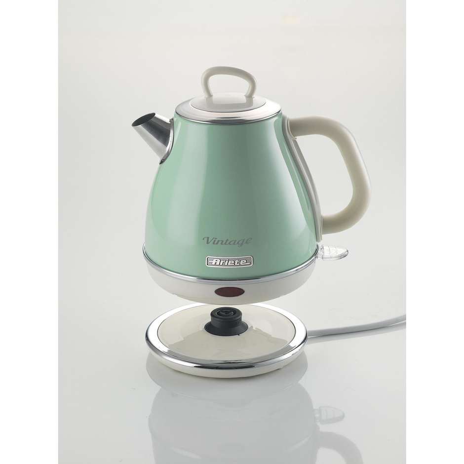 Ariete 2868/4VERD Bollitore Elettrico Vintage, 1 L, 1630 W, Verde