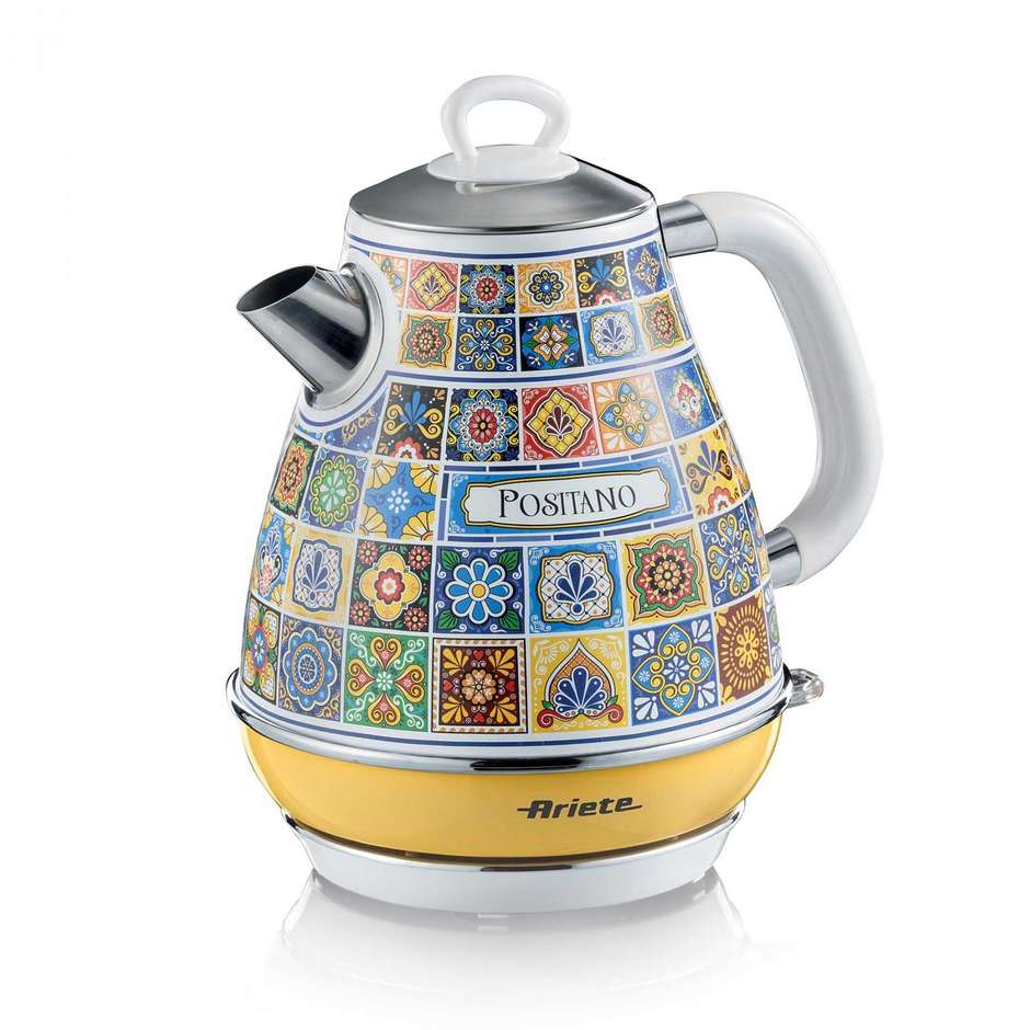 Ariete 2869/00 Vintage Bollitore Elettrico 1,7 Litri 2000 W Cordless Giallo Pastello
