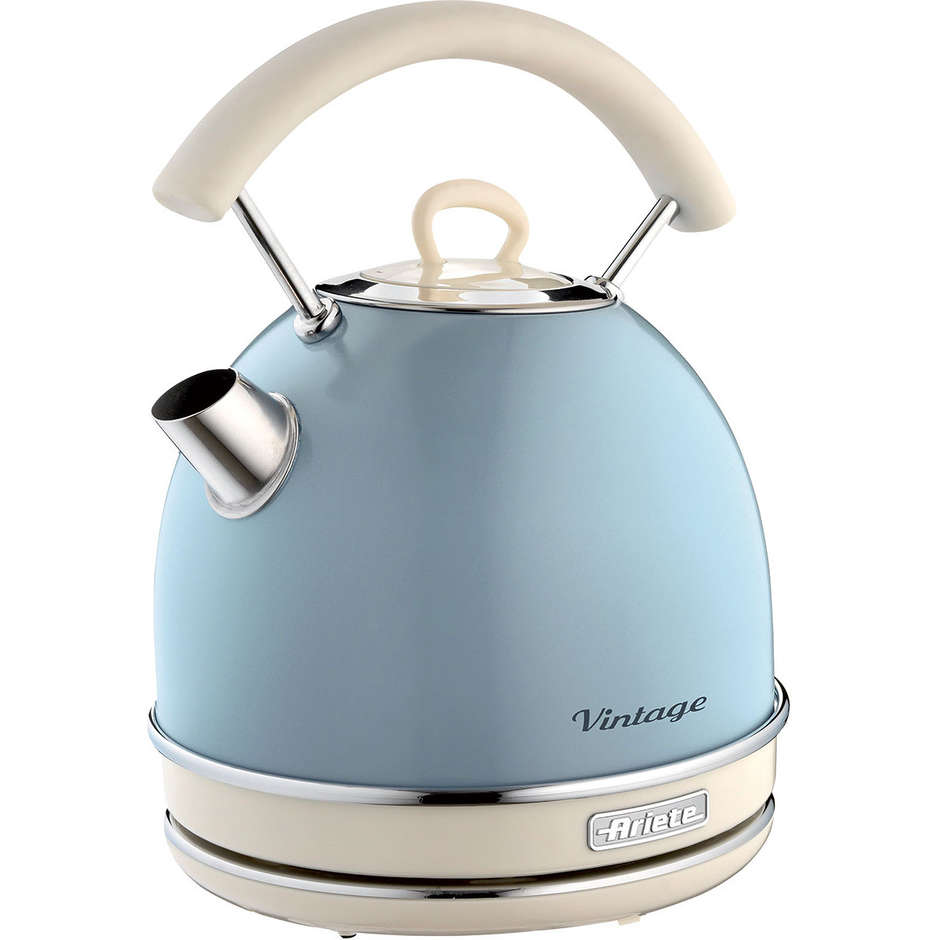 Ariete 2877/05 Vintage Dome Bollitore Elettrico a Cupola 1,7 L 2000 W Celeste Pastello